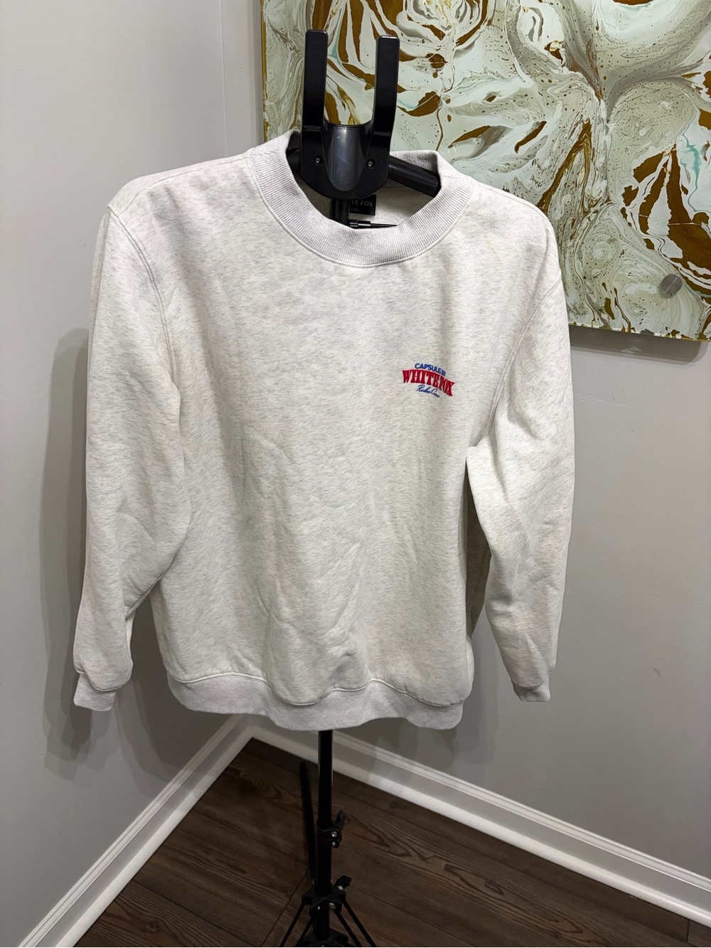 White Fox Boutique Capsule 09 Rodeo Crew Oversized Sweatshirt Grey Marle L/XL